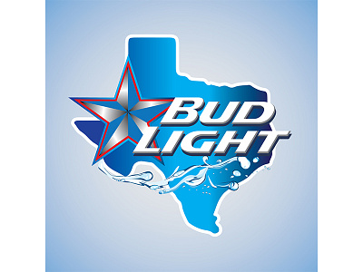 Bud Light Texas Design branding bud light design logo mark texas vector