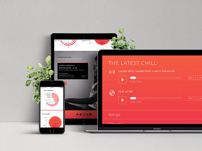 Music Artist Website Concept Teaser charting design layout music responsive ui ux web