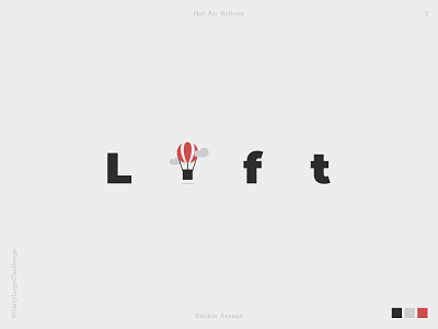 Lift - Daily Logo Challenge 2/50 branding dailylogochallenge design flat icon illustration logo minimal tipography vector