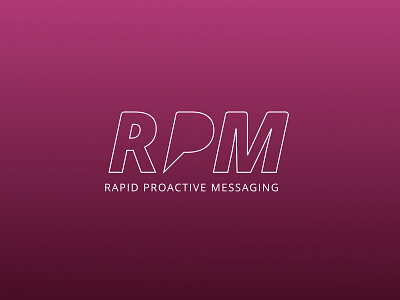 rapid proactive messaging branding design logo
