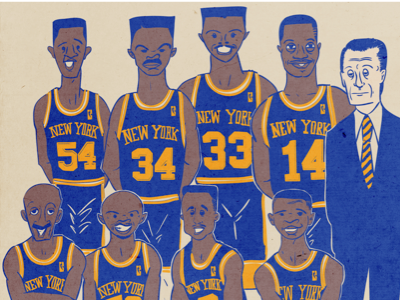 1994 New York Knicks basketball drawing illustration knicks nba new york knicks sports