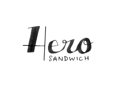sandwich handmade letters type