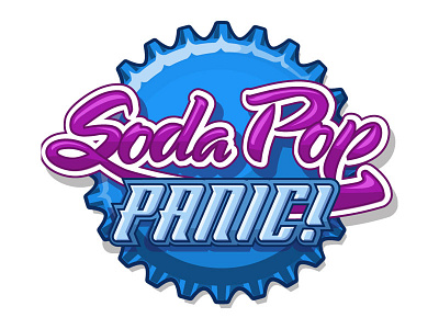 Soda Pop Panic branding facebook game illustration logo pop soda