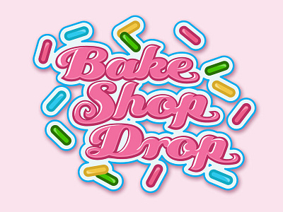 Bake Shop Drop branding facebook game illustration logo sprinkles