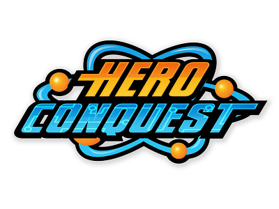 Hero Conquest branding game design illustration logo