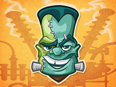 Monster Mugs- Frankenstein's Monster cartoon character design frankenstein illustration monster vector