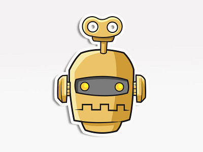 Clockwork Bot avatars emoji emoticon icons robot sticker vector