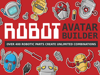 Robot Avatar Builder avatar emoji emoticon robots
