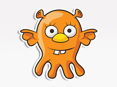 Quadrapuss avatar creative market emoji emoticon monsters. stickers