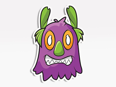 Shaggy Monster avatar creative market emoji emoticon monsters. stickers