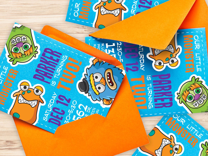 Monster Invetations vector icons digital pack stickers emojis emoji avatars creative market monsters