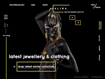 Alina website concept