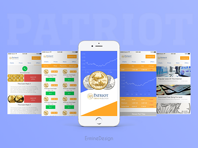 Patriot - Finance iOS app erminedesign finance ios money sketch trading ui ux