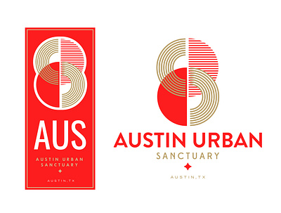 Austin Urban Sanctuary branding grapgic design logo