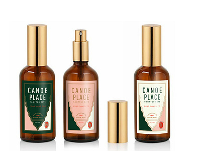 Canoe Place mist concept branding package design