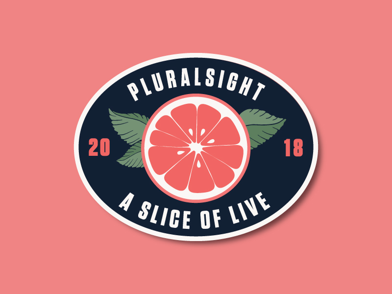Pluralsight LIVE patch adobe illustrator illustration patch design vector art