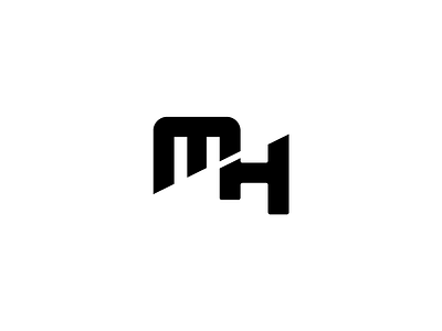 Method Hair Monogram barbershop black and white brand identity h identity design logo m mark monogram salon typography