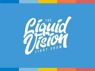 The Liquid Vision Light Show brand color light logo production show