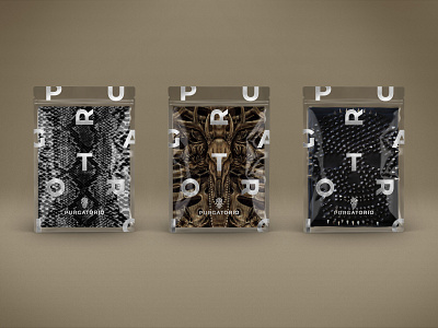 Purgatorio - Package series branding design packaging typography