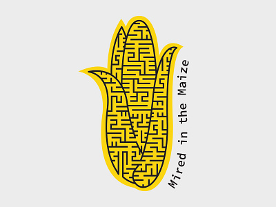 Mired In The Maize america corn corn maze degree project food food politics identity logo maize politics senior thesis united states
