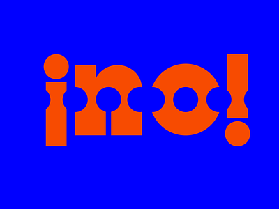 NO blue branding color letras letter lettern lettero logo logodesign no tipografia type typedesign typo typography