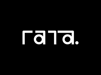 rata blackandwhite brand branding design letter lines logo logodesign marks rata typedesign typo typography vector