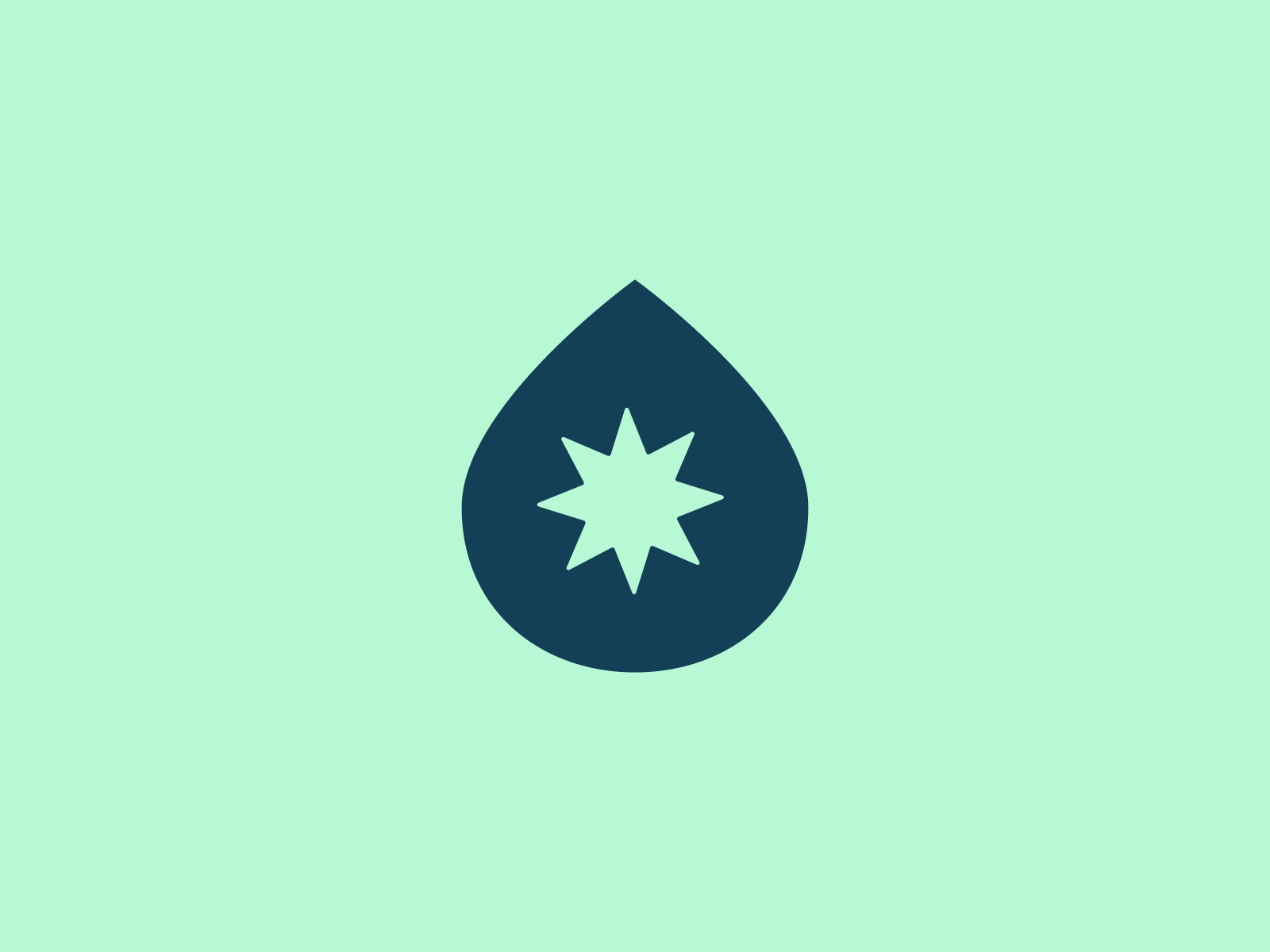 Onsani blue brand branding drop fresh isotype logo logodesign logotype soap star type typography