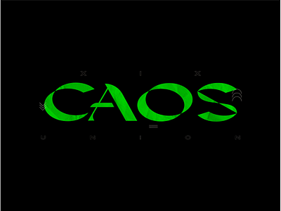 CA OS design green letters logo type typedesign typography