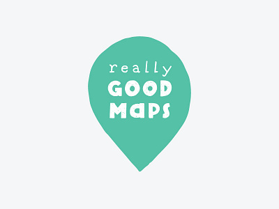 Really Good Maps branding illustration logo logo design vector