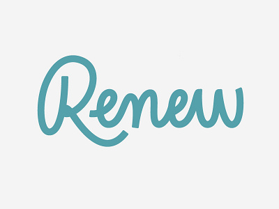Renew Wordmark branding illustration logo logo design vector
