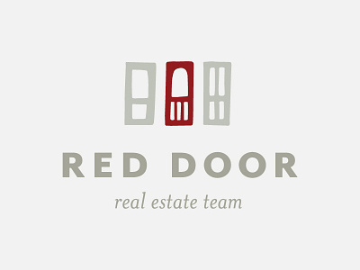 Red Door Primary Logo branding illustration logo logo design vector