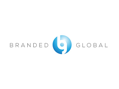 Branded Global concept 2 clean logo modern sharp simple