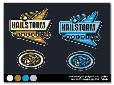 Hailstorm Brewing Rebranding brand branding design graphic design icon logo logo design vector
