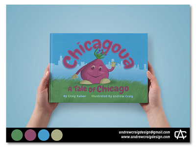 "Chicagoua: A Tale of Chicago" Book art book layout character design childrens book design graphic design illustration layout design typography