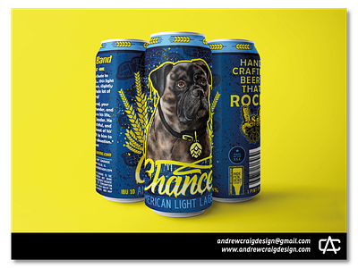 Chance American Light Lager art beer can brand branding design graphic design illustration logo vector