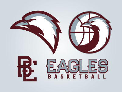 Eagles Basketball Branding branding icon logo