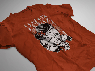 Flannel Mouth Tee apparel design design