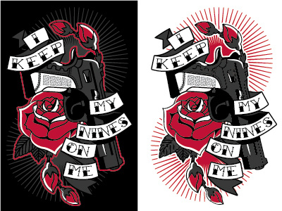 Keep My Nines On Me apparel design shirt design art icon logo logo design brand vector