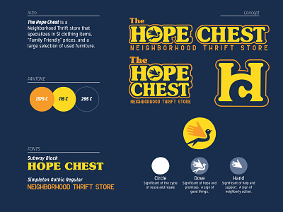 Hope Chest Rebrand art brand branding graphic design logo logo design logo design brand typography vector