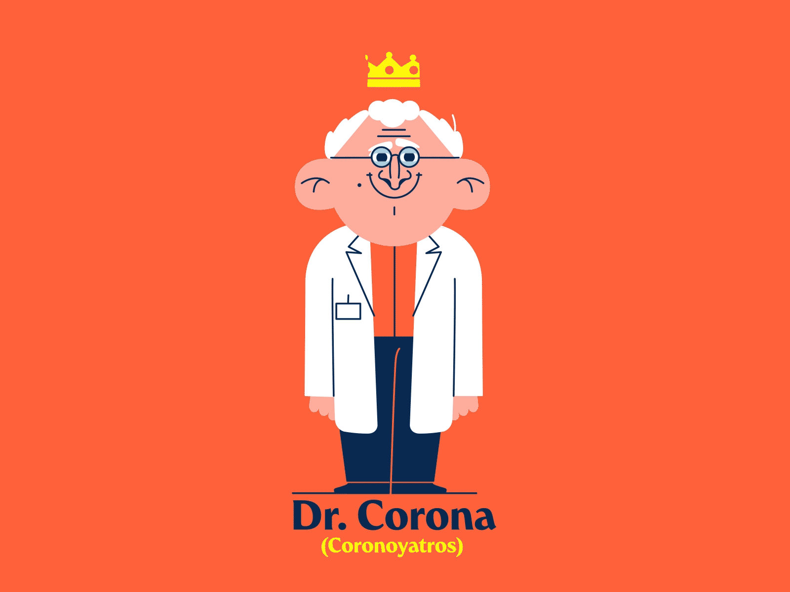 Dr Corona 2d animation animation characters corona coronavirus design doctor health illustration medical motion design tips walkng