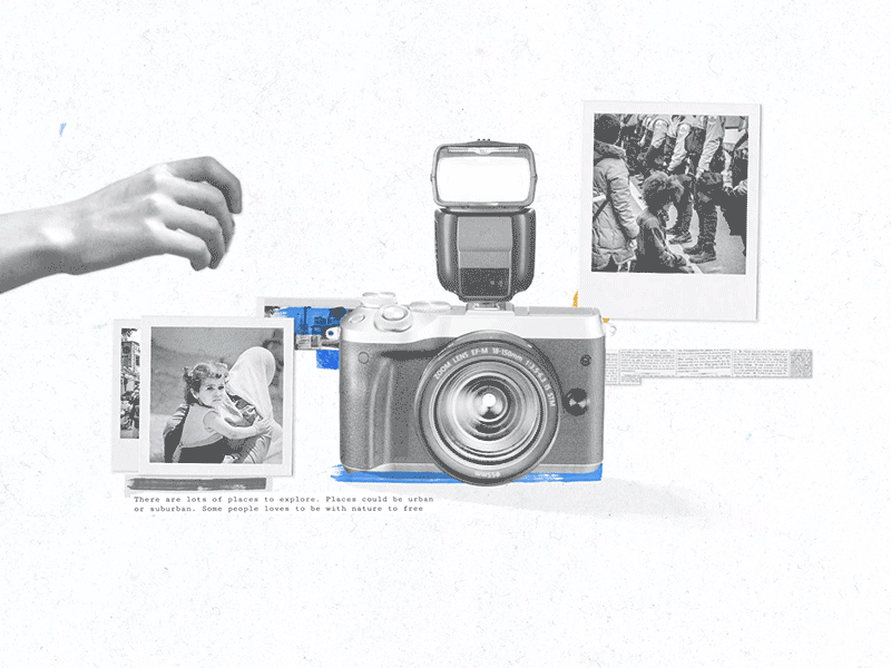 Journalism 01 animation camera collage cutout design journalism motion design newspaper