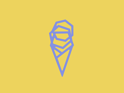Ice Cream Cone creamery ice cream logo logomark