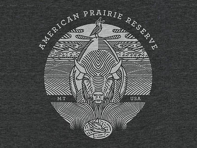 American Prairie Reserve T-Shirt conservation illustration lines minimal national parks t shirt