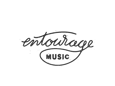 Entourage Music Logo logotype music record shop record store records