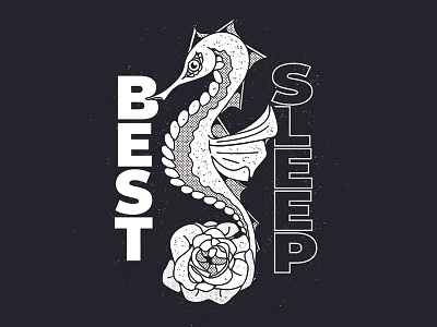 T-Shirt design for the band Best Sleep