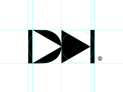Audio/Video Mark audio d logo logomark video