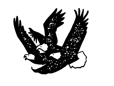 Three Eagles Logo classic concrete eagles logo timeless