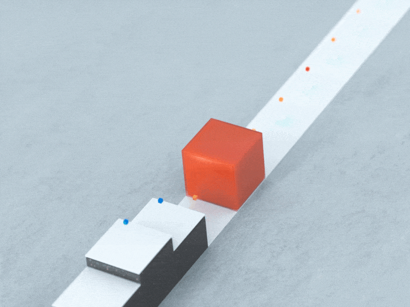 Cube Roll animation c4d design geometry motion graphics octane octanerender simple