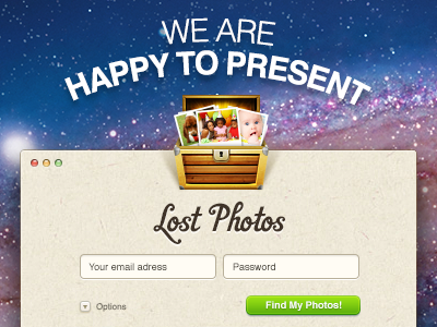 Lost Photos design icon illustration texture ui ux