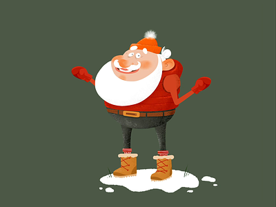 Merry Christmas to you! animation character animation character design christmas illustration joysticks n sliders lipsync rigging santa